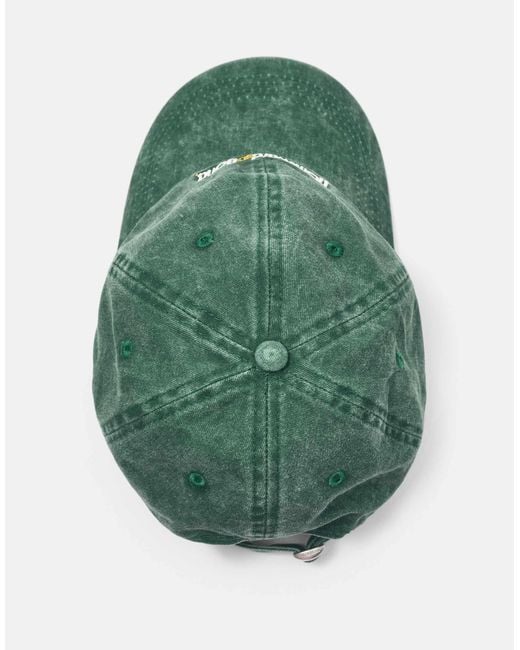Pull&Bear Homeward bond bestickte cap in Green für Herren