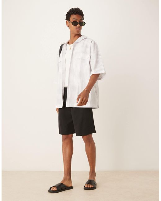 Short ample SELECTED pour homme en coloris Black