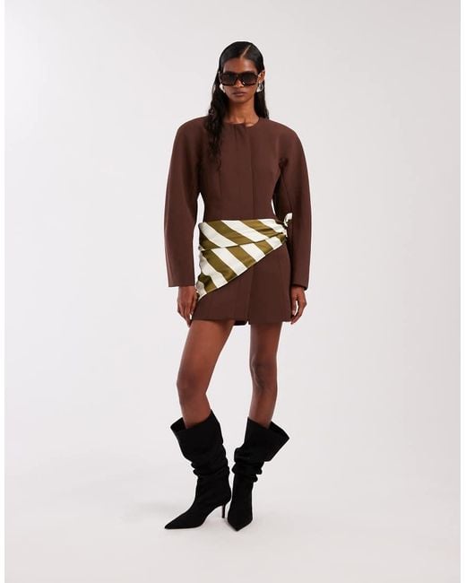 ASOS Brown Satin Headscarf