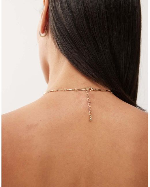 Collana A 2 Fili Con Charm di Reclaimed (vintage) in Natural