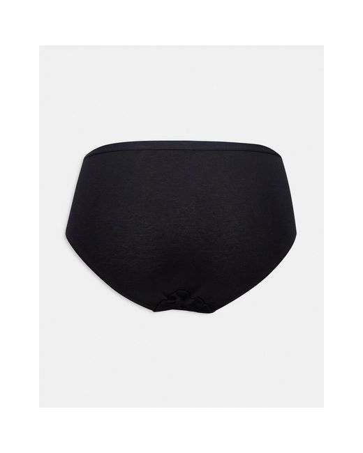 Carin - confezione da 3 slip a vita alta neri di Lindex in Black