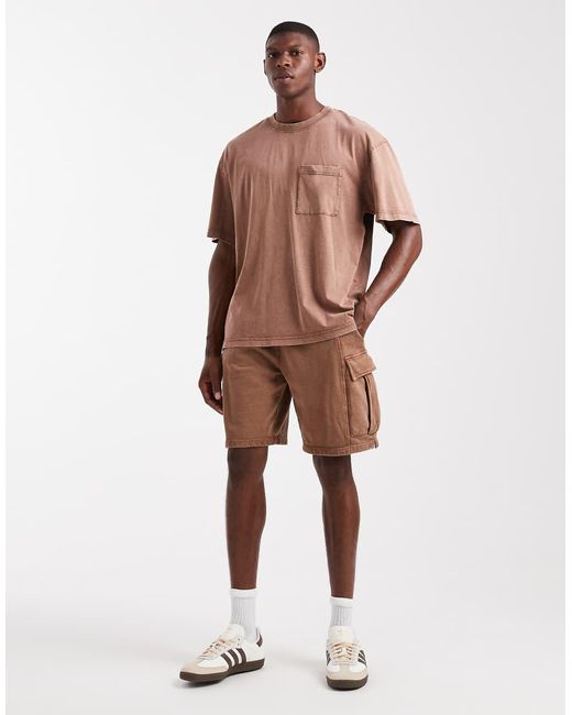 Camiseta Marrón Ultragrande De (Parte De Un Conjunto) Only & Sons de hombre de color Brown