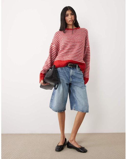 Cotton On Red Luxe Crew Neck Sweater