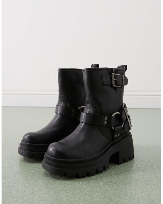 Buffalo Black – bikerstiefel