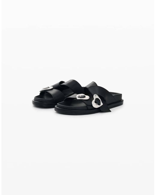 Desigual Black Heart Platform Sandal