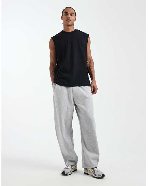 ASOS Blue Essentials Oversized Tank for men