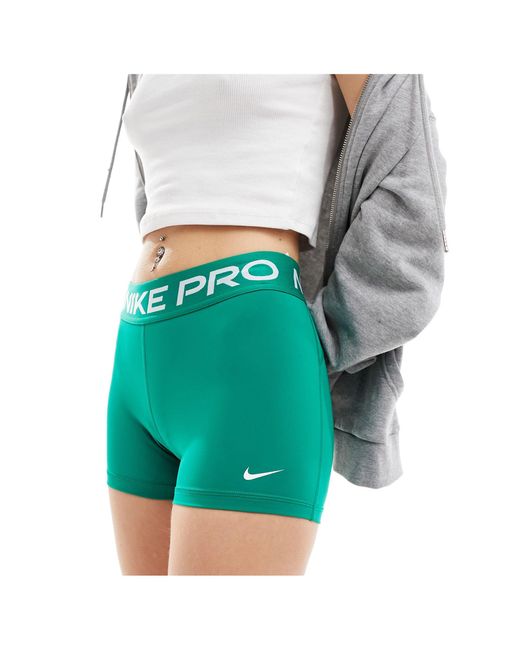 Nike Green Nike Pro 365 5 Inch Shorts