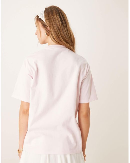 ASOS Pink Oversized Tee With Cosmopolitan Cocktail Graphic