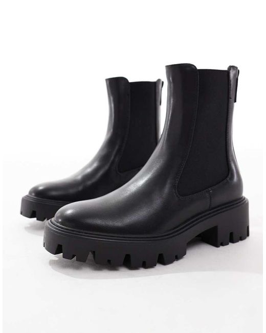 ONLY Blue Chunky Chelsea Boots