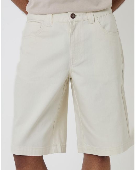 Threadbare Gray Baggy Fit Denim Shorts for men