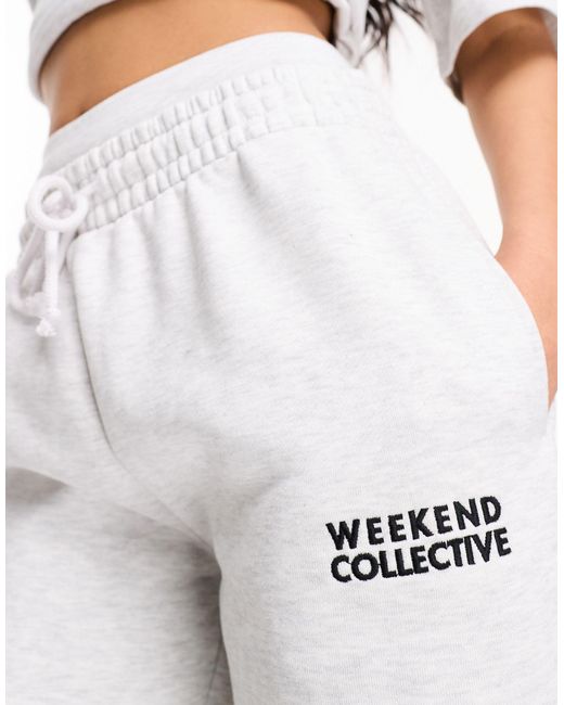 ASOS White Asos design – weekend collective – jogginghose aus robustem stoff