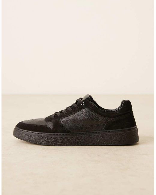 ASOS Black Panelled Trainers for men