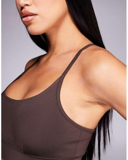 4505 Gray Sculpting Active Medium Support Sports Bra With Adjustable Straps