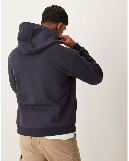 Felpa Regular Fit Con Cappuccio di Mango in Blue da Uomo