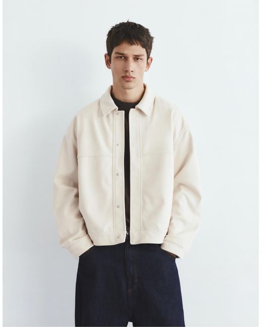 Veste texturée - cassé Pull&Bear pour homme en coloris White