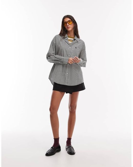Carhartt Gray Daldry Stripe Long Sleeve Shirt