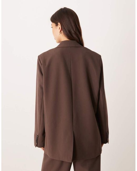 Y.A.S Brown Tailored Double Breasted Blazer Co-ord