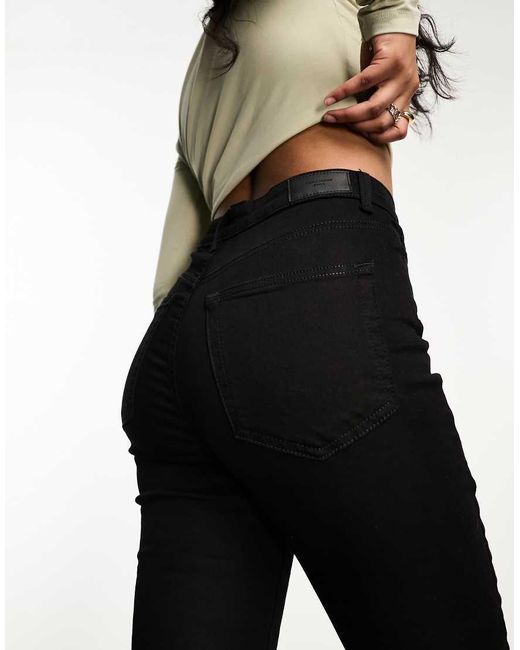 Vaqueros Negros De Corte Pitillo Y Talle Muy Alto De Vero Moda de color Black