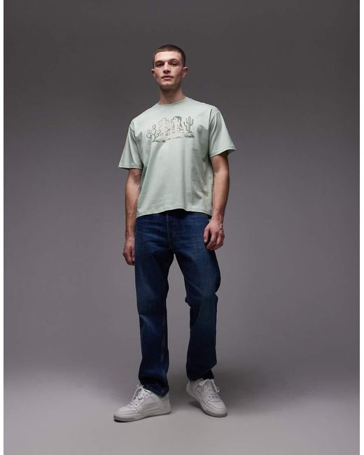 Levi's Gray Western Logo Graphic T-shirt for men