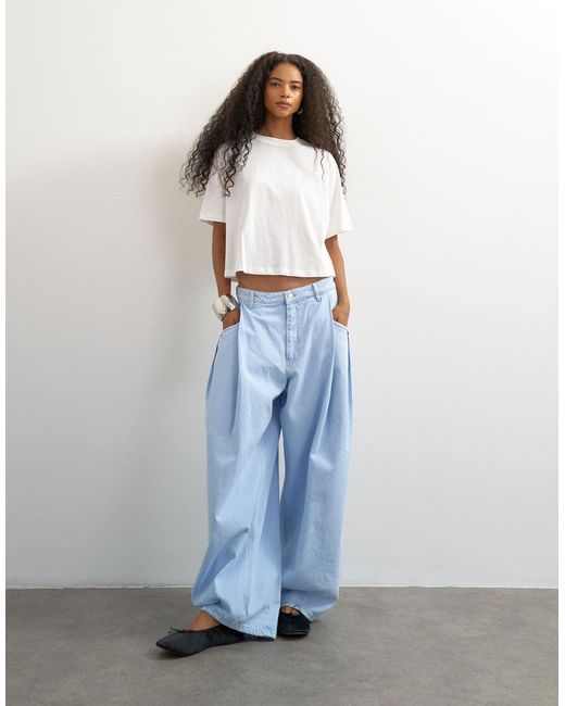 TOPSHOP White Trapeze Tee
