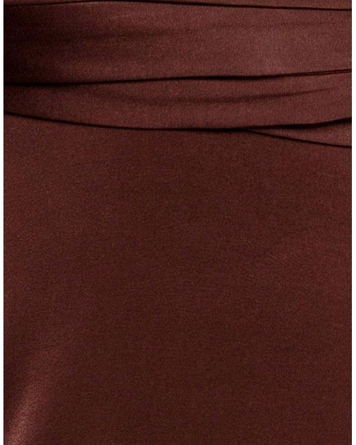 Goddiva Brown Multiway Tie-Up Maxi Dress