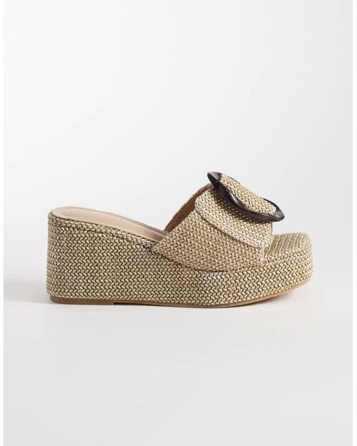 Raid Natural Hunter Woven Wedge Sandals