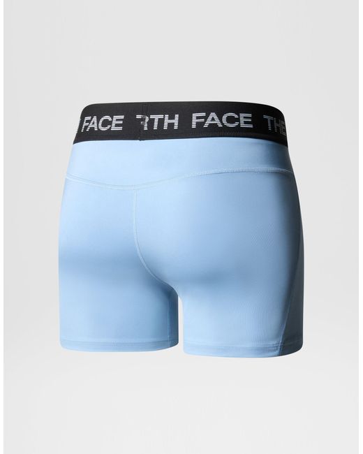 The North Face Blue – tech – knappe legging-shorts