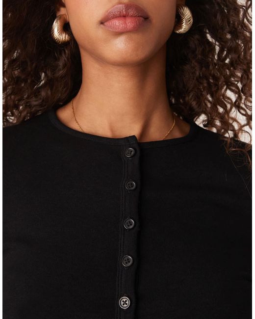 ASOS Black – hochwertige modal-strickjacke