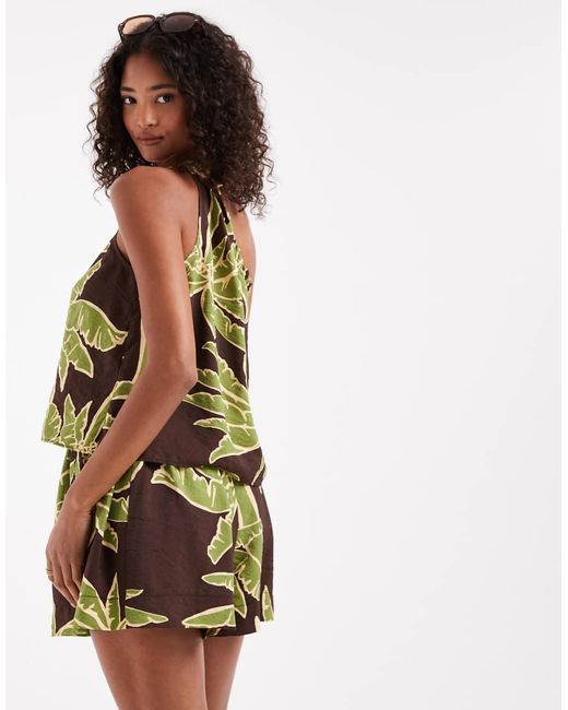 ASOS Yellow Pull On Shorts Co-Ord