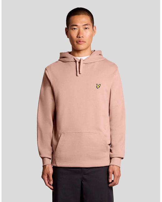 Lyle & Scott Pink Mid Layers Pullover Hoodie for men