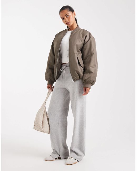 ASOS Brown Oversized Bomber Jacket