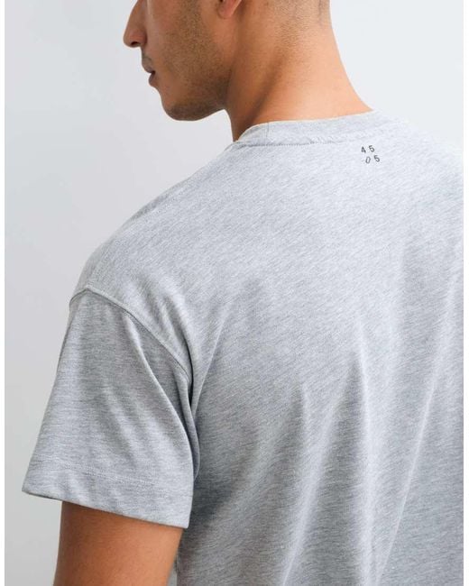 4505 Gray Icon Heavyweight Cotton Shrunken Boxy Fit T-shirt With Quick Dry Finish for men