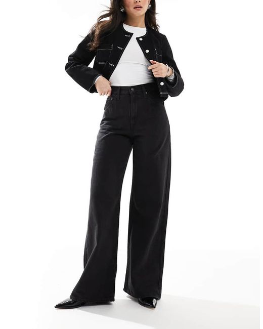 Vaqueros Negros Holgados Con Cintura Entallada De Levi's de color Black