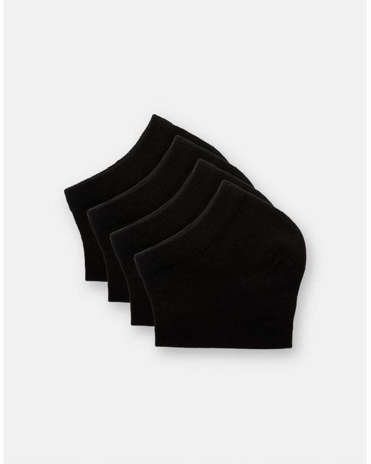 Pull&Bear Set Van 4 Paar Enkelsokken in het Black voor heren