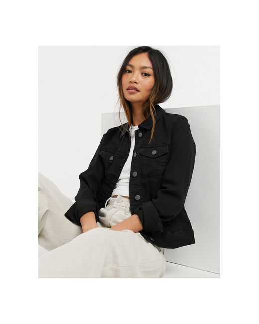vero moda white denim jacket