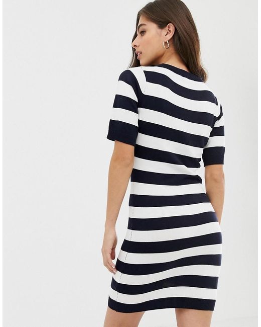 striped jumper dress
