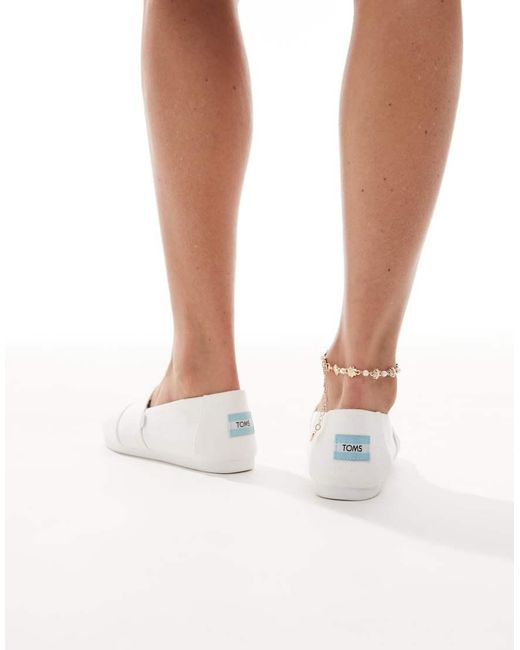 TOMS White Alpargata Shoes