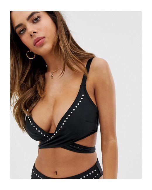 wrap around neck bikini top