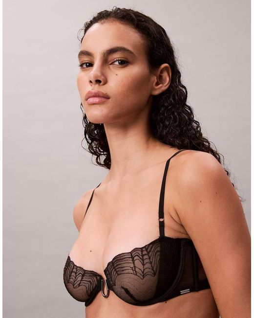 Calvin Klein Multicolor Sexy Satin Balconette Bra