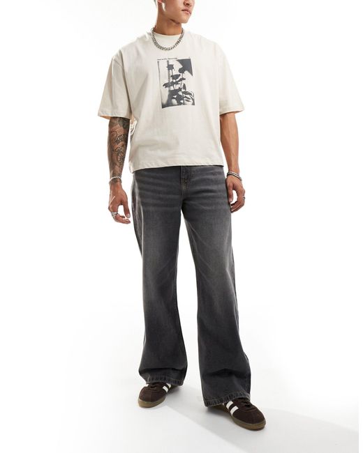 ASOS – baggy-jeans in Gray für Herren