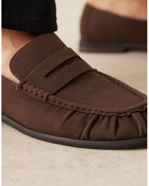 ASOS Black Penny Loafers for men