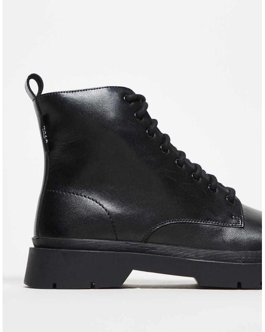 Walk London Black Callum Lace Up Boot for men
