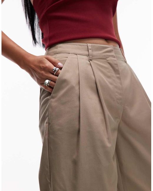 Aware Multicolor Pleat Front Tailored Wide Leg Pants
