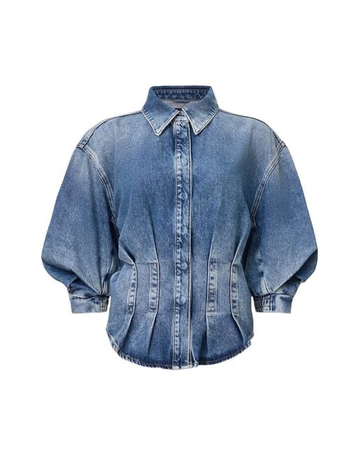 AllSaints Blue – nancy – jeanshemd