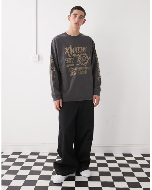 Xlarge – langärmliges t-shirt in Gray für Herren