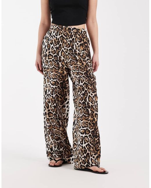 Vero Moda Black High Waist Wide Leg Trouser