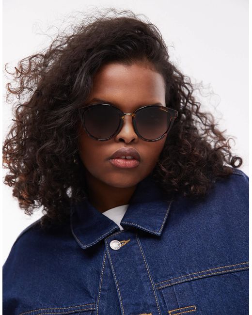 Le Specs Blue – influx – runde sonnenbrille