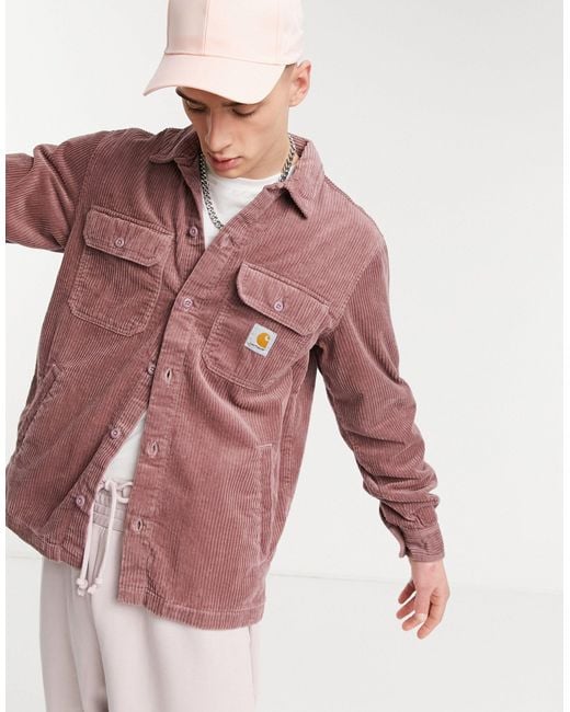 Carhartt WIP Pink Dixon Corduroy Overshirt for men