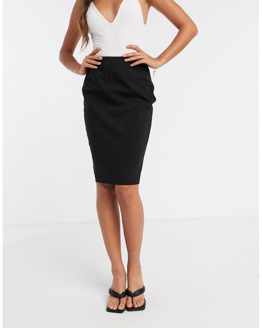 ASOS Hourglass High Waisted Pencil Skirt in Black Lyst