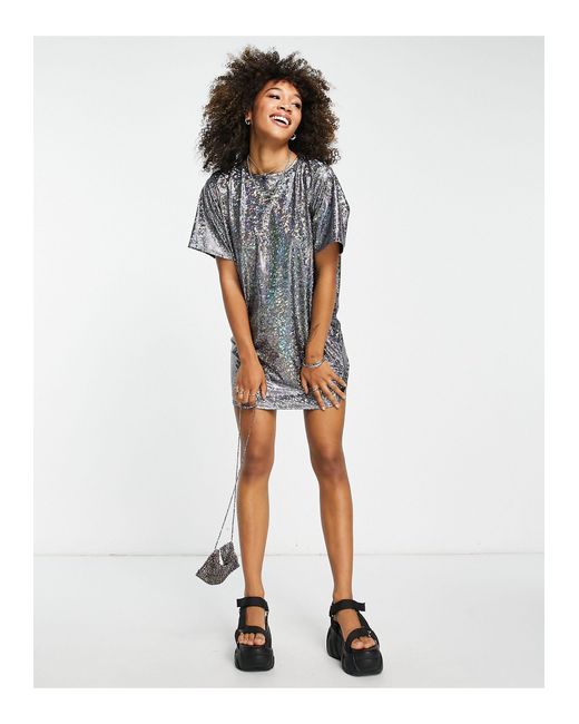ASOS Tshirt Dress With Open Back Lyst UK